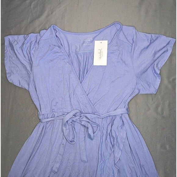 Isabel Maternity Flutter Empire Waist Maternity Dress Lavender - Picture 5 of 12